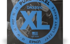 Corzi chitară electrică Daddario EPN21 Pure Nickel Jazz Light 12-52