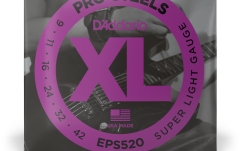 Corzi chitară electrică Daddario EPS520 ProSteels Super Light 09-42