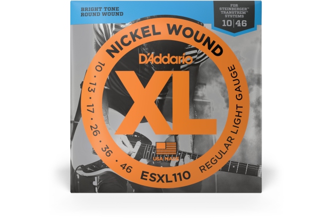 Corzi chitară electrică Daddario ESXL110 Nickel Wound Regular Light Double Ball End 10-46
