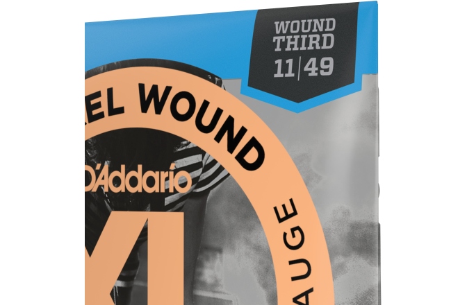Corzi chitară electrică Daddario EXL115w Nickel Wound Medium/Blues-Jazz Rock Wound 3rd 11-49