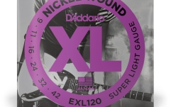 Corzi chitară electrică Daddario EXL120 Super Light 09-42