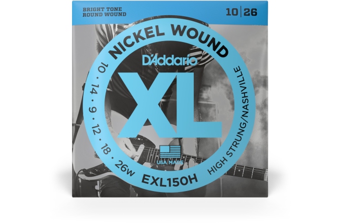 Corzi chitară electrică Daddario EXL150H Nickel Wound High-Strung/Nashville Tuning 10-26
