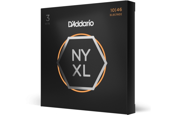 Corzi chitară electrică Daddario NYXL1046-3P Nickel Wound Regular Light 10-46 3 Sets