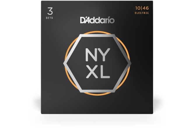 Corzi chitară electrică Daddario NYXL1046-3P Nickel Wound Regular Light 10-46 3 Sets