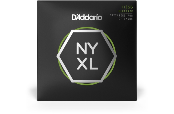 Corzi chitară electrică Daddario NYXL1156 Nickel Wound Medium Top / Extra-Heavy Bottom 11-56