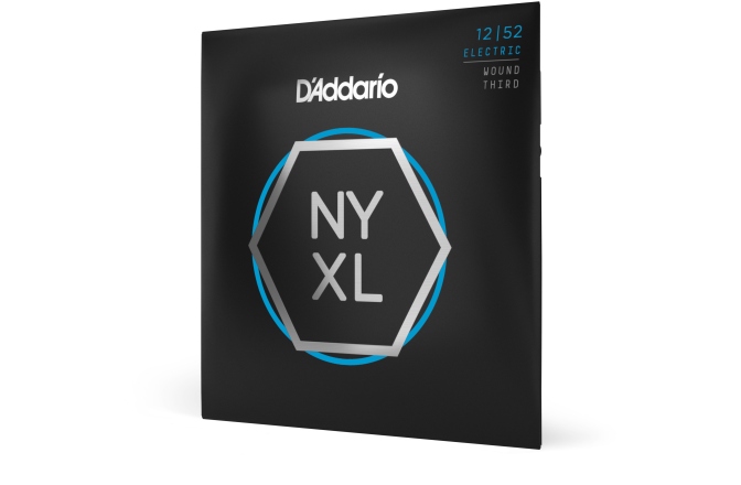 Corzi chitară electrică Daddario NYXL1252W Nickel Wound Light Wound 3rd 12-52