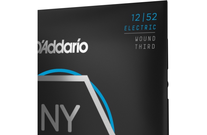 Corzi chitară electrică Daddario NYXL1252W Nickel Wound Light Wound 3rd 12-52