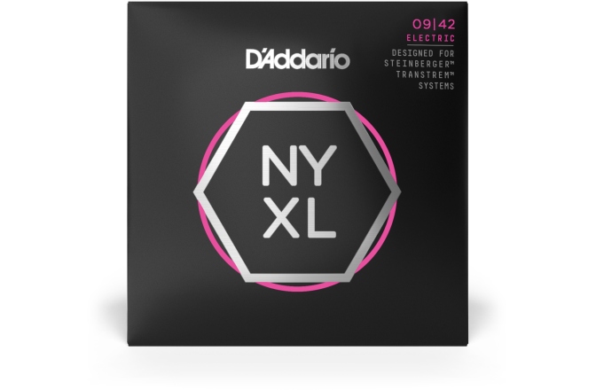 Corzi chitară electrică Daddario NYXLS0942 Nickel Wound Super Light Double Ball End 09-42