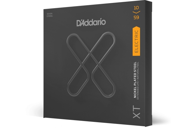 Corzi chitară electrică Daddario XTE1059 XT Nickel Plated Steel Regular Light 7-String 10-59