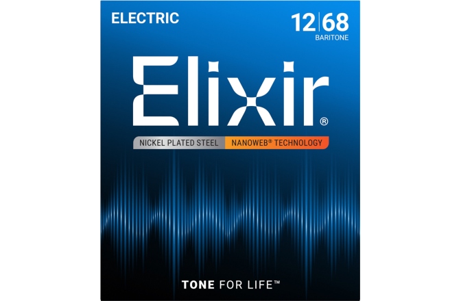 Corzi chitară electrică Elixir Nanoweb Electric Baritone 12302