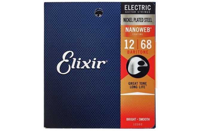 Corzi chitară electrică Elixir Nanoweb Electric Baritone 12302