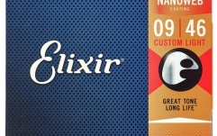 Corzi chitară electrică Elixir Nanoweb Electric Custom Light 12027