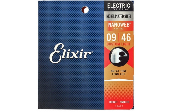 Corzi chitară electrică Elixir Nanoweb Electric Custom Light