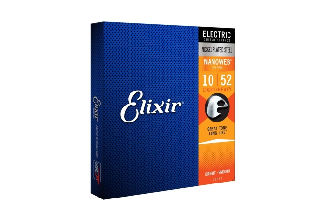 Corzi chitară electrică Elixir Nanoweb Electric Light Heavy 12077
