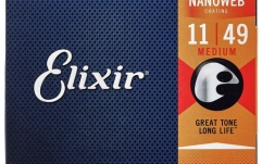 Corzi chitară electrică Elixir Nanoweb Electric Medium 12102