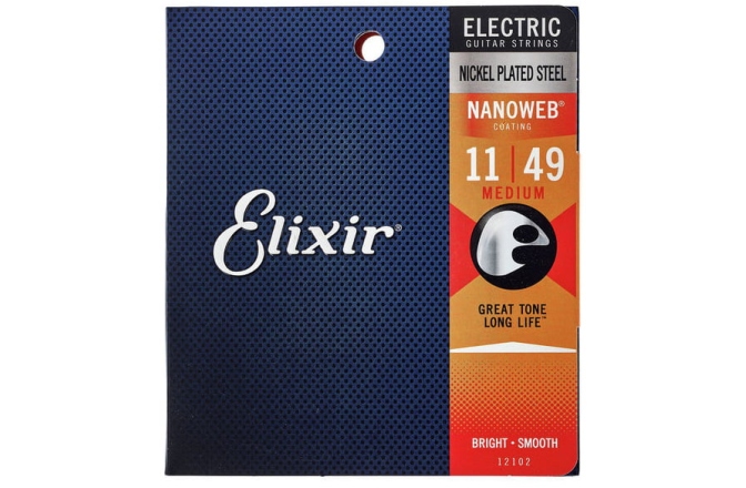 Corzi chitară electrică Elixir Nanoweb Electric Medium 12102