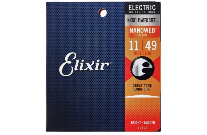 Corzi chitară electrică Elixir Nanoweb Electric Medium