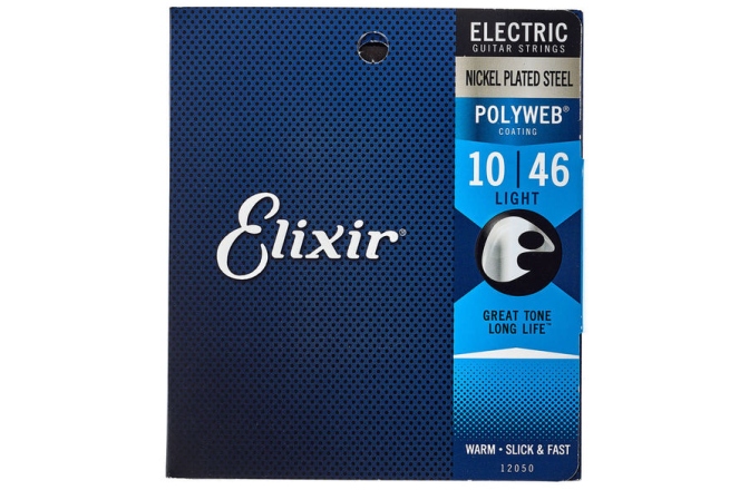 Corzi chitară electrică Elixir Polyweb Electric Nickel Plated Light 12050