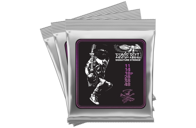 Corzi chitară electrică Ernie Ball Slash Signature 11-48 Box Limited Edition