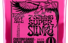 Corzi chitară electrică Ernie Ball Super Slinky 2623 7S Nickel Wound 9-52