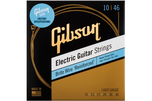 SEG-BWR10 Brite Wire Reinforced Electric Guitar Strings 10-46 Light SEG-BWR10 Brite Wire Reinforced Electric Guitar Strings 10-46 Light
