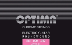 Corzi chitară electrică Optima  Chrome strings round wound D4