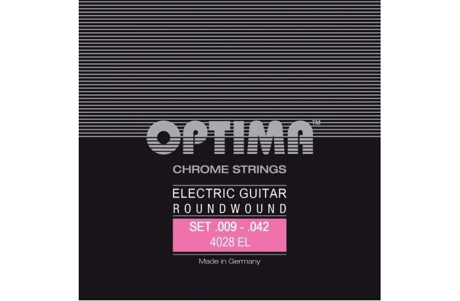Corzi chitară electrică Optima  Chrome strings round wound D4