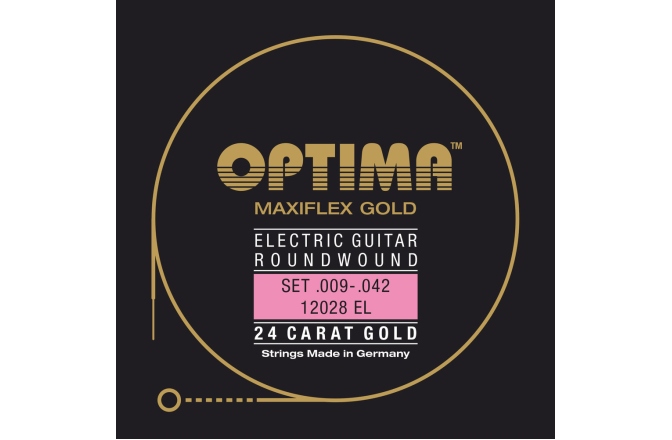 Corzi chitară electrică Optima Gold Strings. Maxiflex E6 .046w