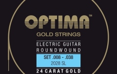 Corzi chitară electrică Optima  Gold strings round wound A5 .035w