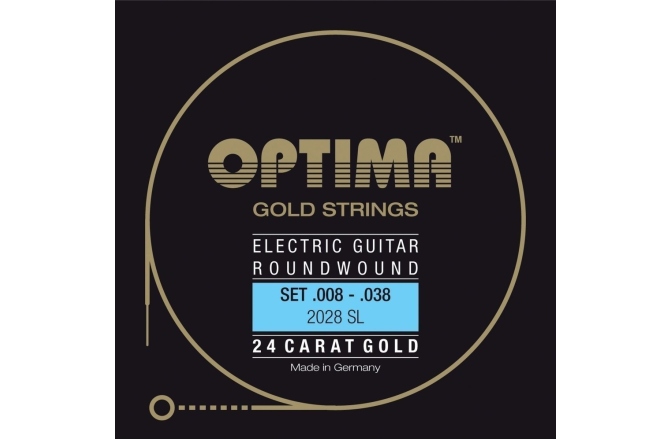 Corzi chitară electrică Optima  Gold strings round wound A5 .035w
