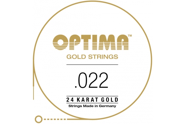  Gold strings round wound D4 .022w