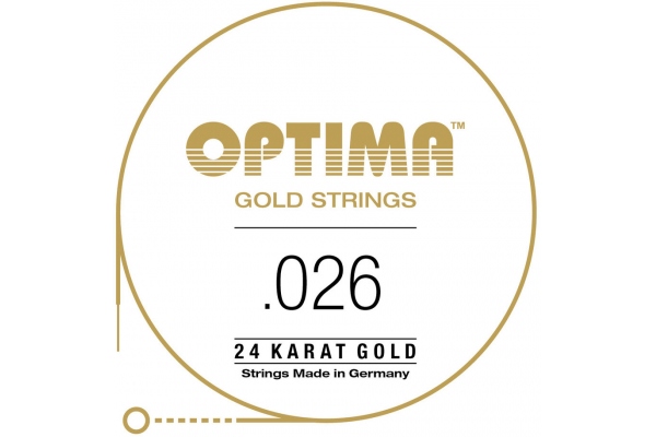 Gold strings round wound D4 .026w