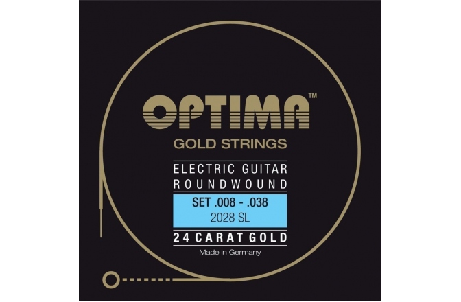 Corzi chitară electrică Optima  Gold strings round wound E6 .046w