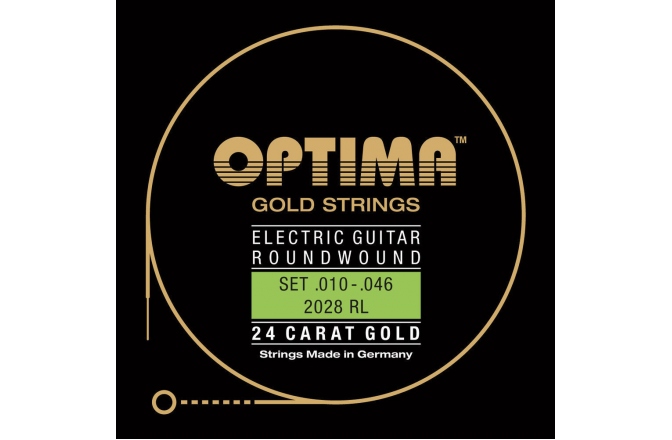 Corzi chitară electrică Optima Gold strings round wound Set
