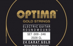 Corzi chitară electrică Optima  Gold strings round wound Set