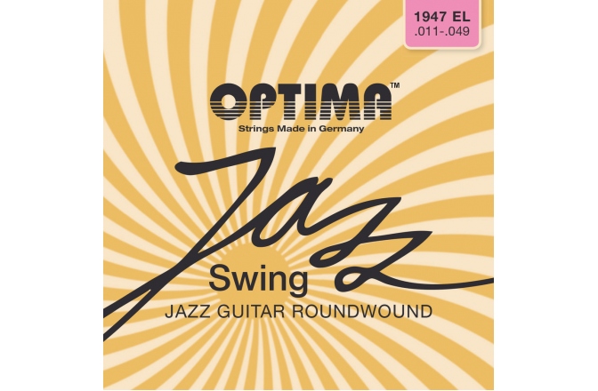 Corzi chitară electrică Optima  Jazz swing series round wound Set 1947EL
