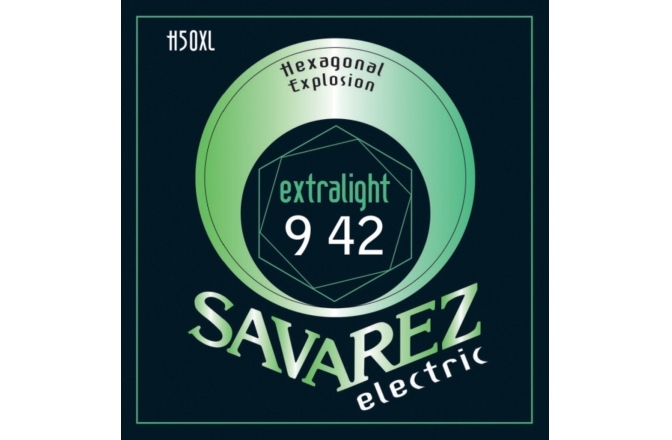 Corzi chitară electrică Savarez Corzi chitara electrica Hexagonal Explosion Nickel Ex-Light .009-.042