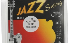 Corzi chitara electrica Thomastik Jazz Swing Series Nickel Flat Wound Set 011 flatwound tin plated