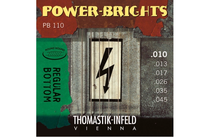 Corzi chitară electrică Thomastik Power Brights Series  PB110