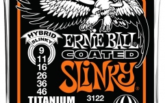 Corzi chitară Ernie Ball Coated Hybrid Slinky 3122