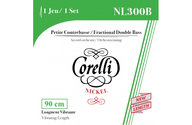 Corzi contrabas Corelli Fractional - scala mica set 1/4