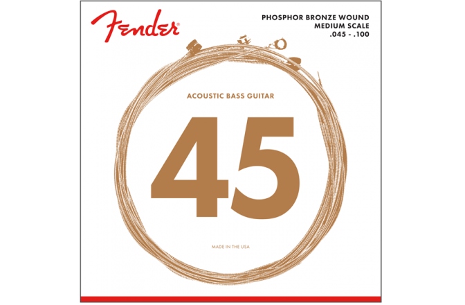Corzi de bas acustic Fender Phosphor Bronze Acoustic 45-100
