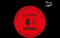 Corzi de bas Ortega Corzi custom "Pro" pt bas acustic cu 4 corzi - Long Scale 34" / Ph Bronze / .045/.100