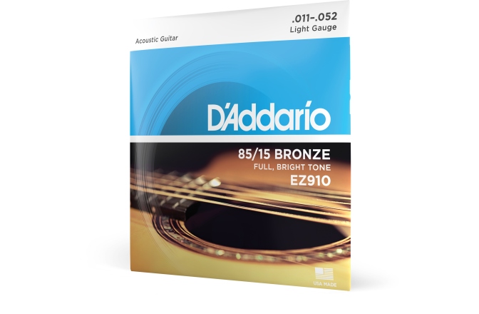 Corzi de chitară acustică Daddario EZ910 Light 11-52