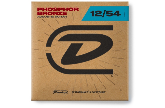 Corzi de chitară acustică Dunlop Phosphor Bronze 12-54 Light