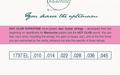 Corzi de chitară acustică Optima Gypsyfire 1757EL