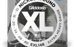 Corzi de chitară electrică Daddario EXL148 Extra Heavy 12-60