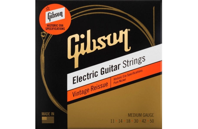 Corzi de Chitară Electrică Gibson Vintage Reissue Electric 11-50 Medium SEG-HVR11