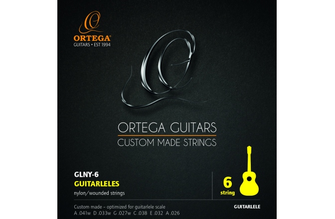 Corzi Guitarlele  Ortega Guitarlele Strings - 420 - 440mm Scale 6pcs.