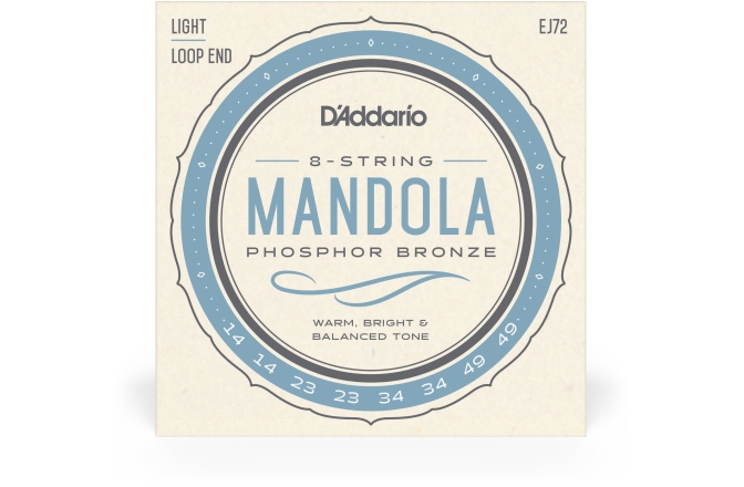 Corzi mandolă Daddario EJ72 PB Mandola Light 14-49